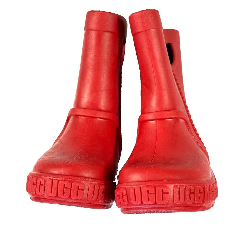 UGG Drizlita Toddler Red Waterproof Rain Boots Size 6 Style 1130361T